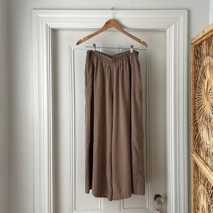 Black Crane Wide Leg Pants